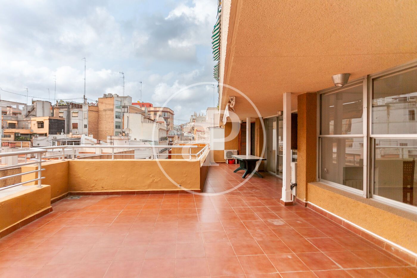 Terrace of Flat to rent in  Valencia Capital  with Air Conditioner, Heating and Terrace