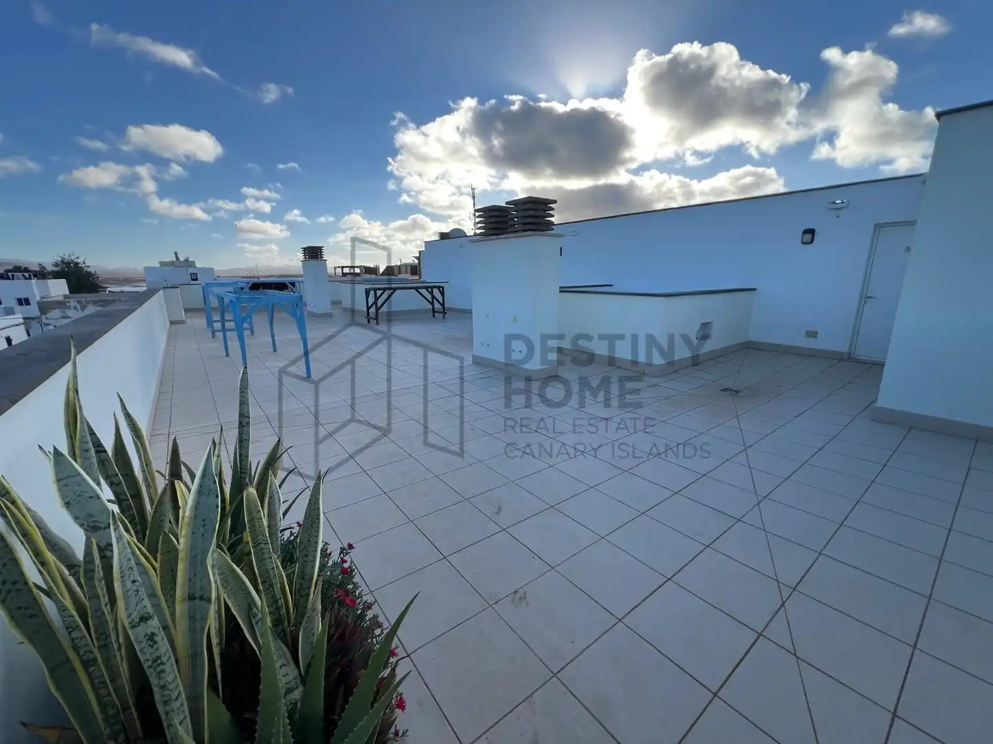 Terrasse von Wohnungen zum Verkauf in La Oliva mit Abstellraum, Möbliert und Gemeinschaftspool