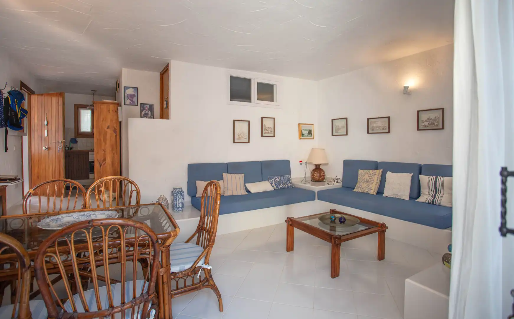 Sala de estar de Casa o chalet en venta en Sant Josep de sa Talaia con Aire acondicionado, Calefacción y Jardín privado