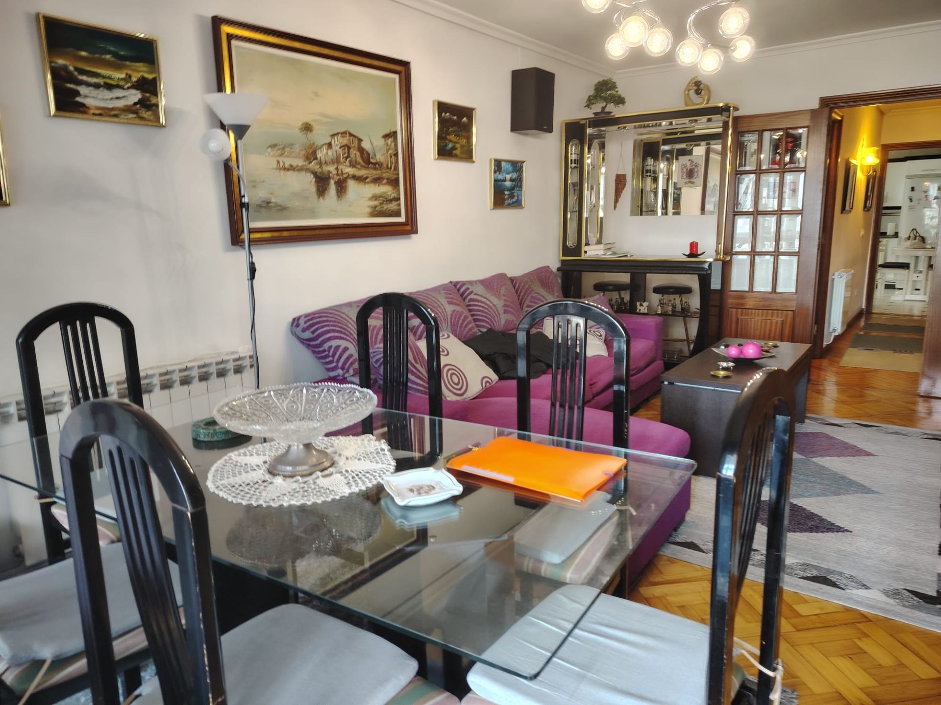 Dining room of Flat for sale in Vigo   with Heating, Terrace and Storage room
