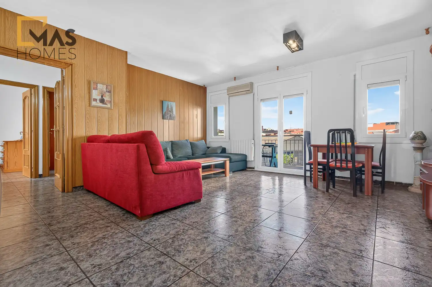 Sala de estar de Piso en venta en Terrassa con Aire acondicionado, Calefacción y Terraza