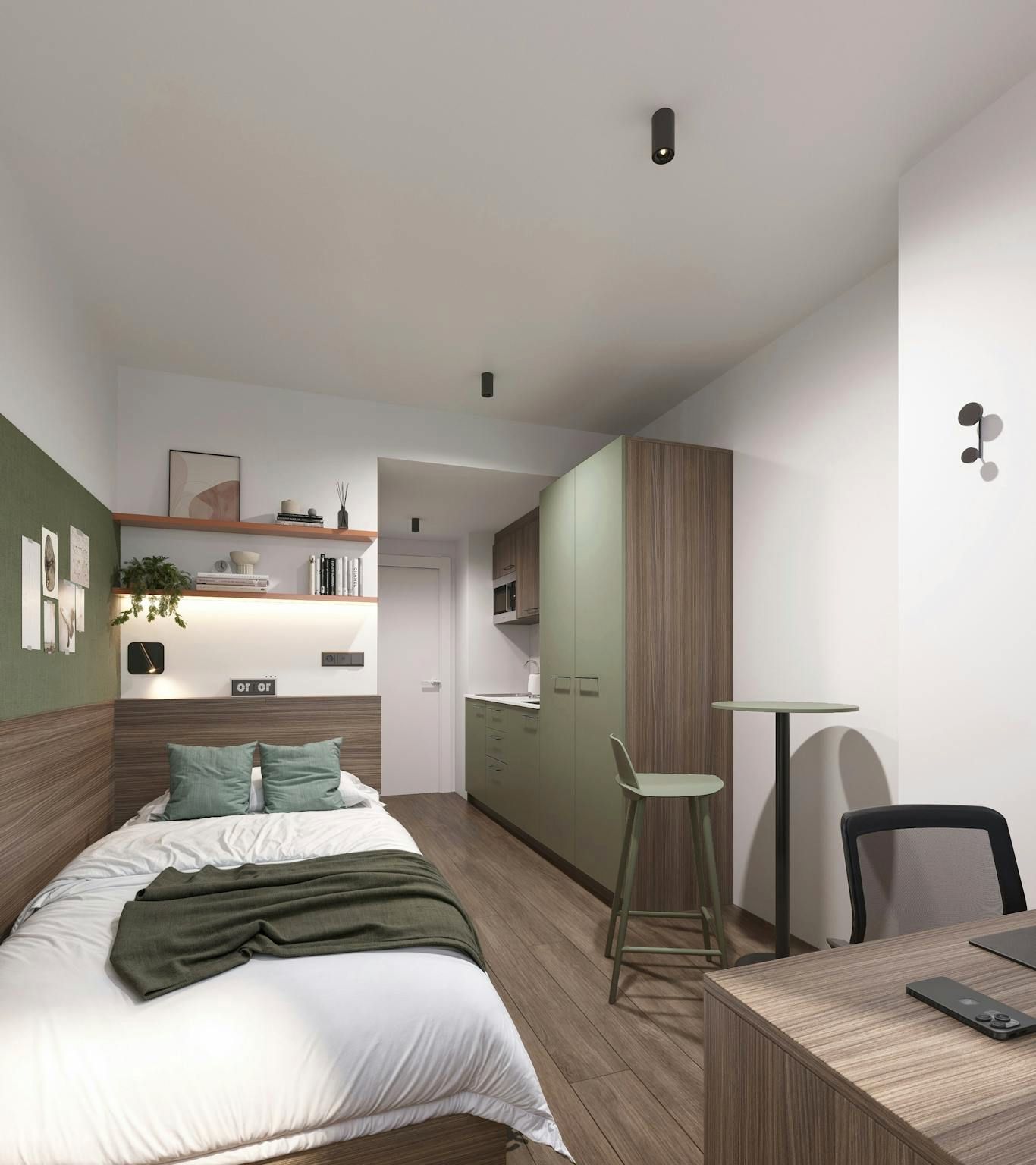 Bedroom of Flat to rent in  Madrid Capital  with Heating, Furnished and Balcony