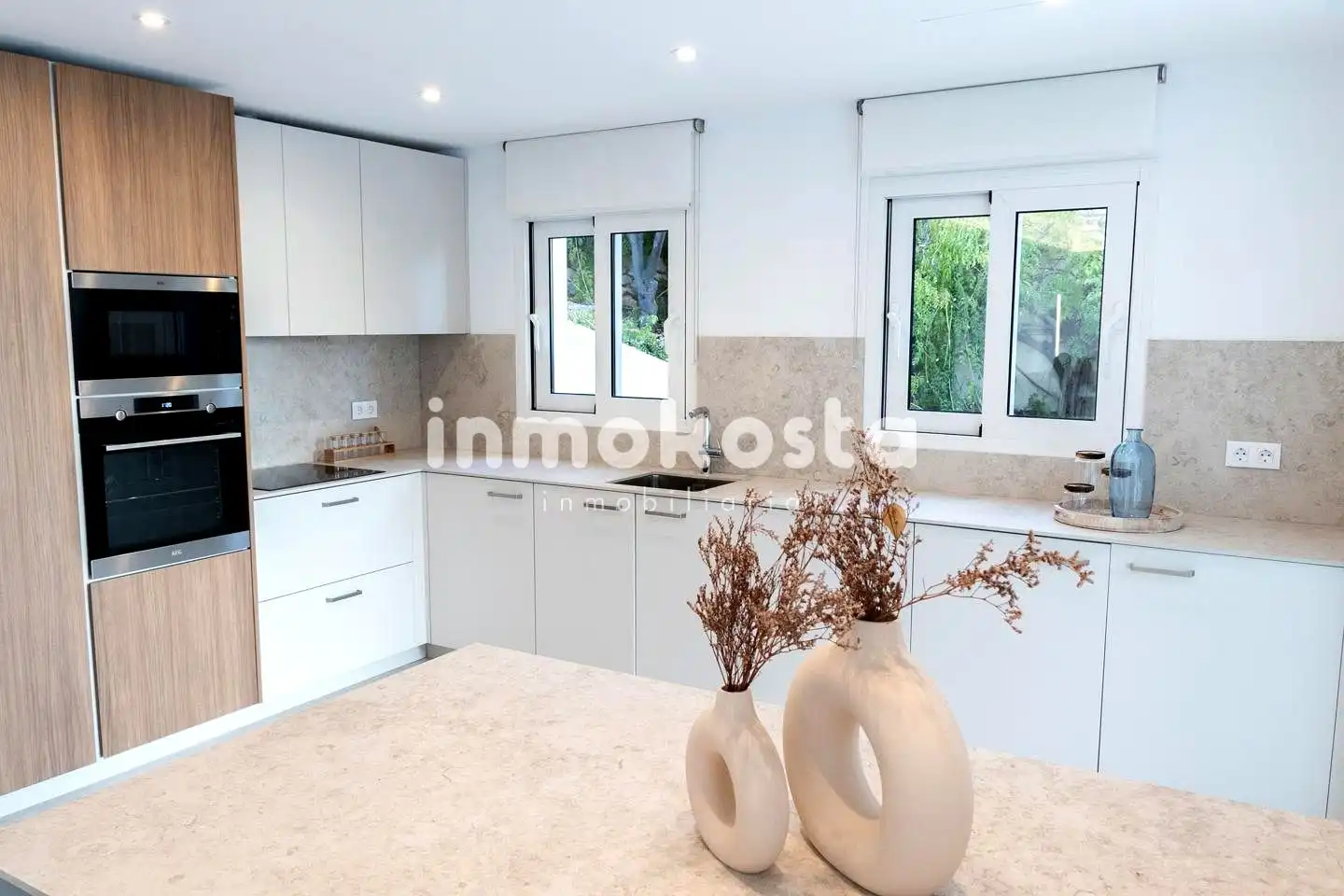 Cocina de Casa o chalet en venta en Altea con Aire acondicionado, Jardín privado y Terraza