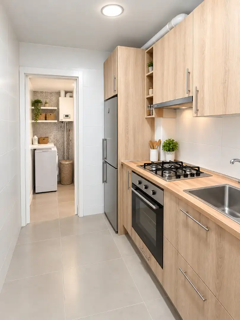 Kitchen of Flat for sale in Barcelona  with Heating