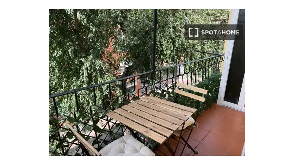 Terrassa de Pis de lloguer en Madrid amb Aire condicionat, Calefacció i Moblat