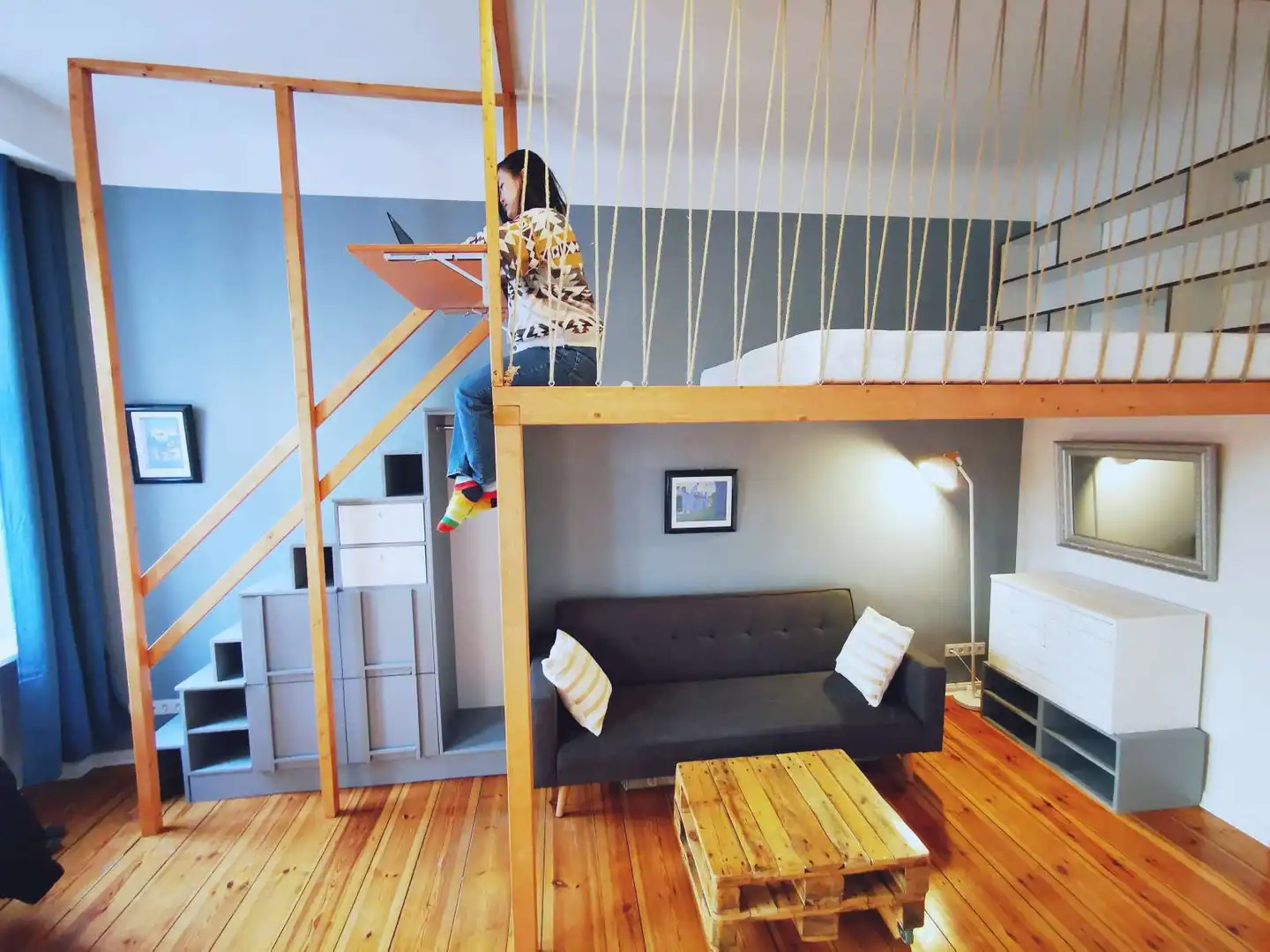 Living room of Study for share in Tomelloso  with Air Conditioner, Terrace and Furnished