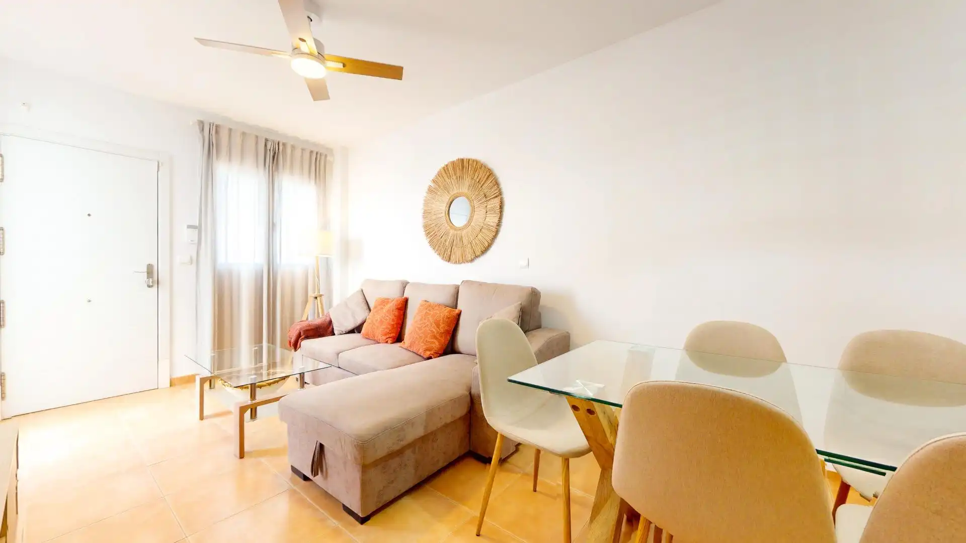 Sala de estar de Ático en venta en Mojácar con Aire acondicionado, Calefacción y Jardín privado