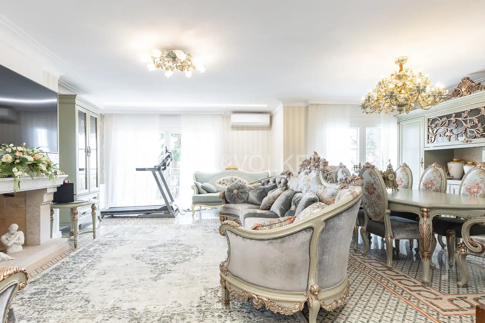 Sala de estar de Casa o chalet de alquiler en Sitges con Aire acondicionado, Calefacción y Jardín privado