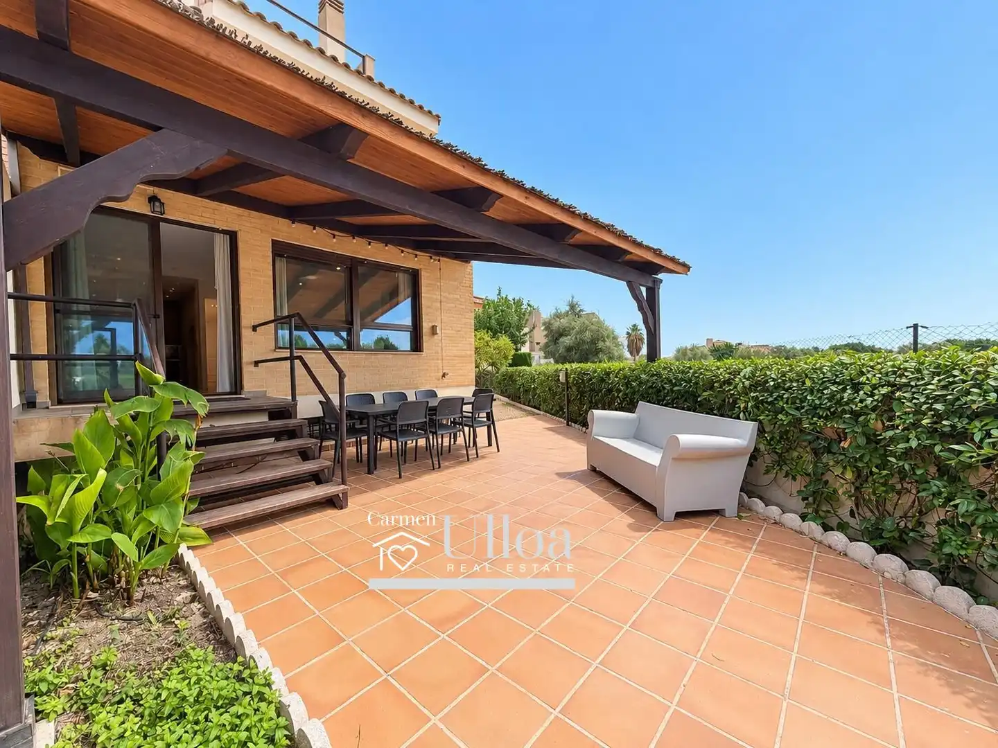 Terraza de Casa o chalet en venta en Alicante / Alacant con Aire acondicionado, Calefacción y Jardín privado