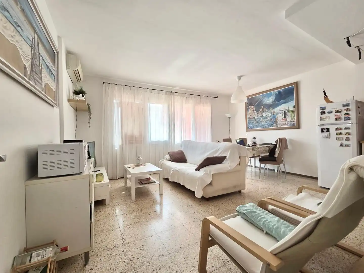Sala de estar de Piso en venta en Cunit con Aire acondicionado, Calefacción y Terraza