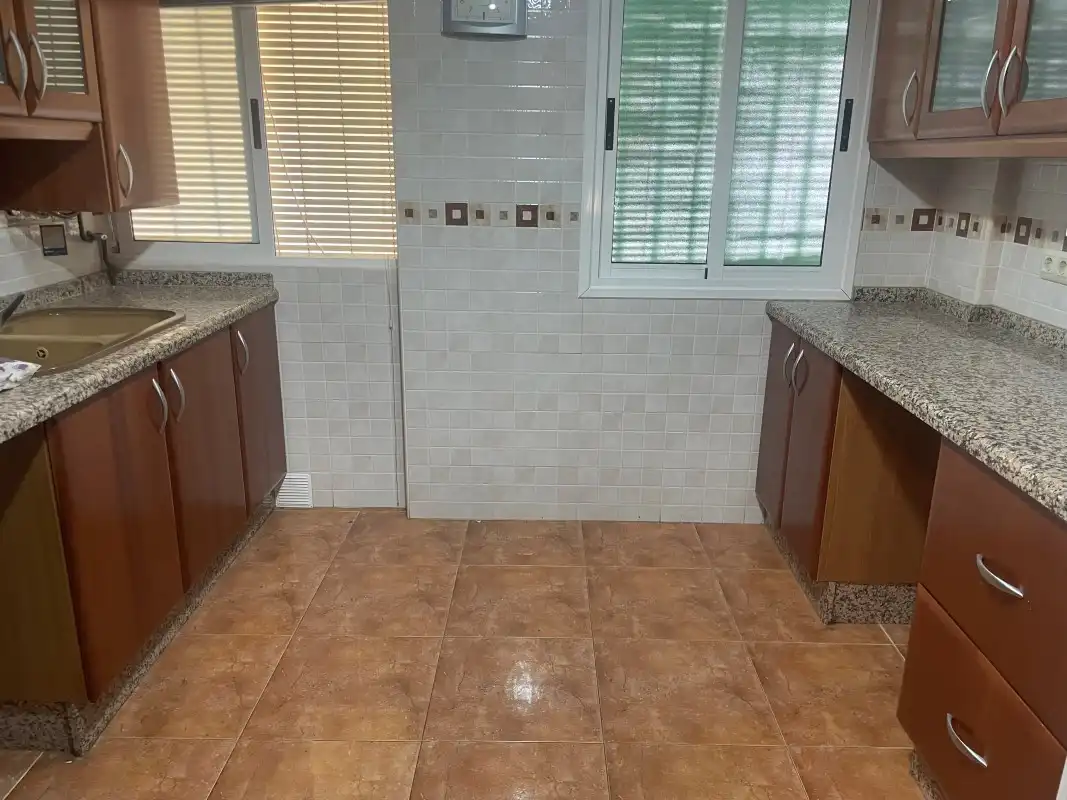 Kitchen of Flat for rent in Gandia  with Air Conditioner, Terrace and Furnished