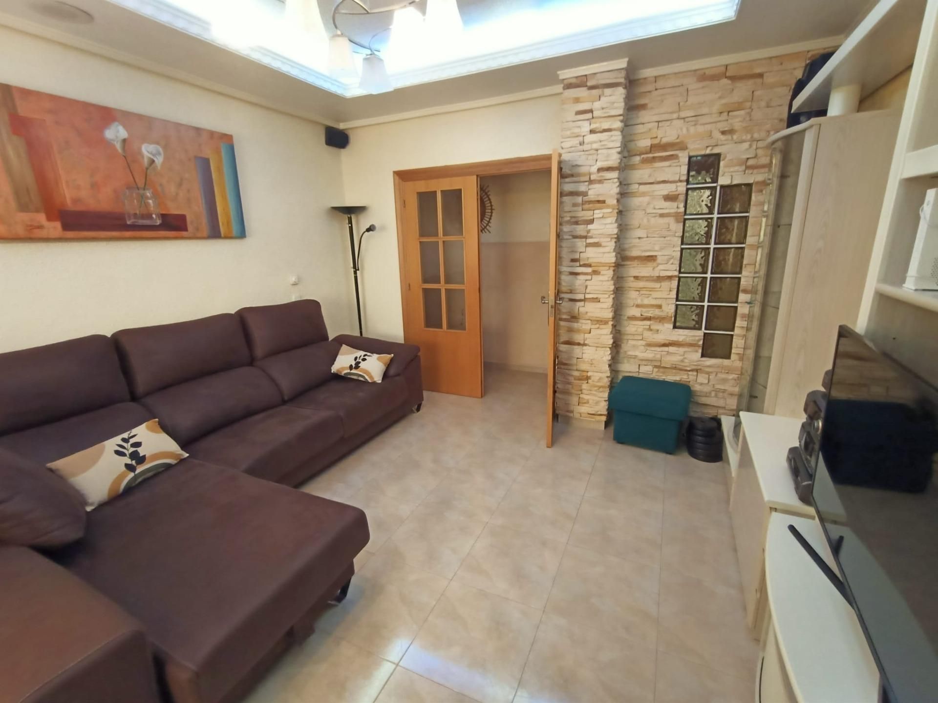 Sala d'estar de Pis en venda en  Murcia Capital amb Aire condicionat, Terrassa i Traster