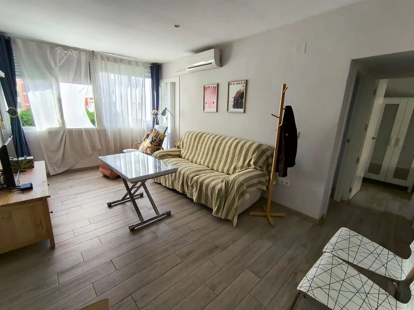 Sala de estar de Piso de alquiler en Sevilla con Aire acondicionado, Calefacción y Amueblado
