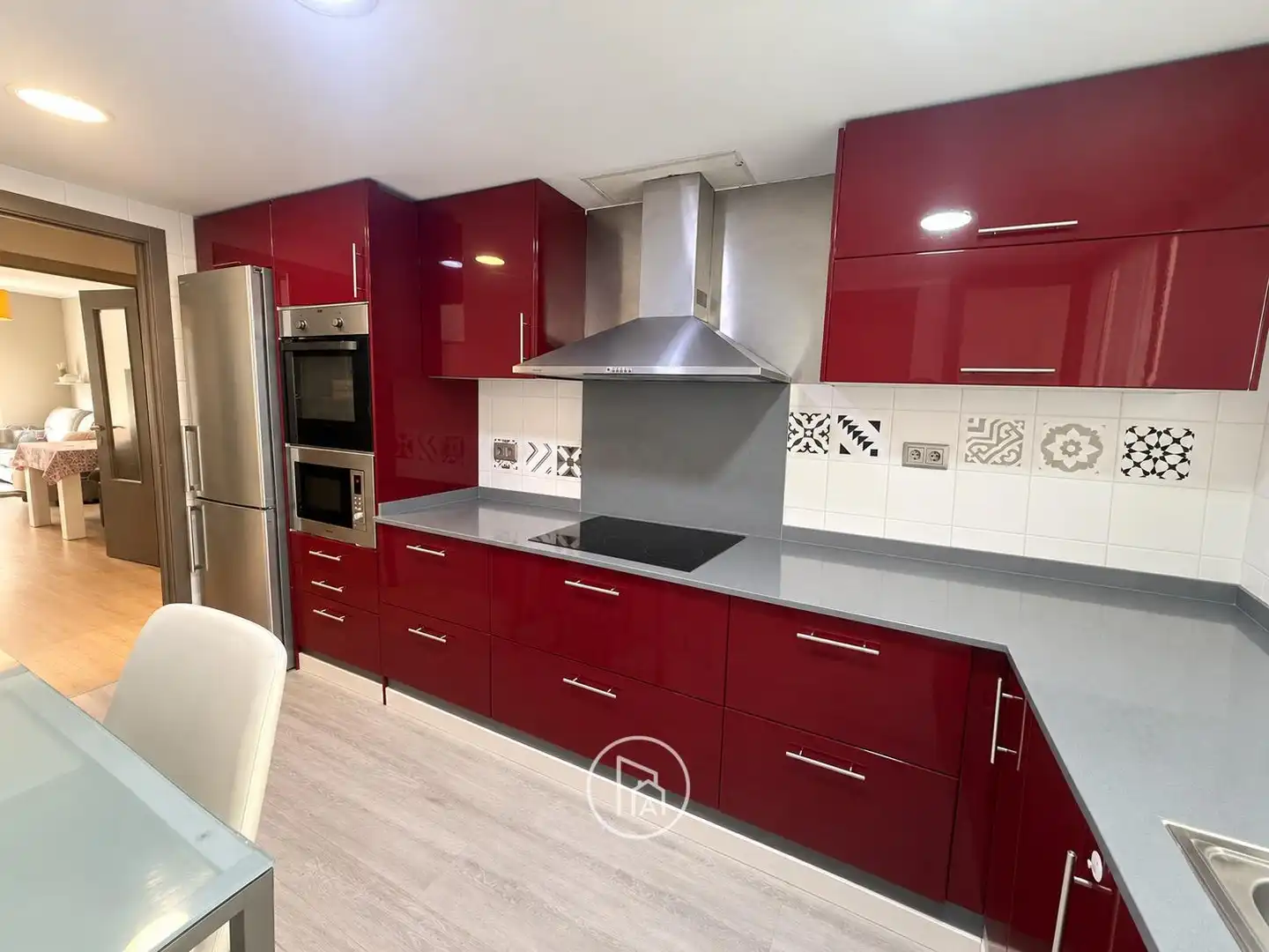 Küche von Wohnung zum Verkauf in Valencia mit Klimaanlage, Terrasse und Balkon