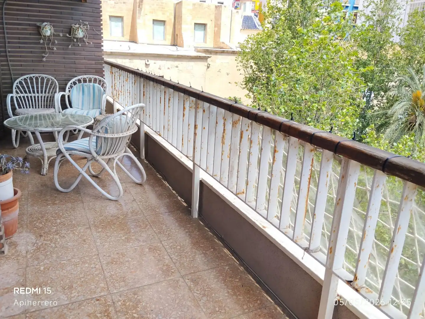 Terraza de Piso de alquiler en Alicante / Alacant con Aire acondicionado, Jardín privado y Terraza