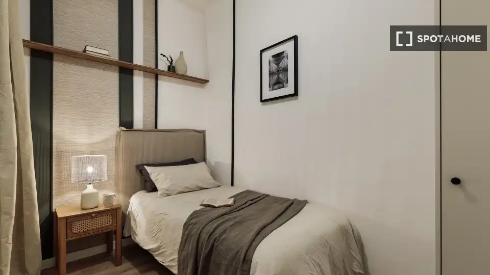 Habitación de Piso de alquiler en Barcelona con Aire acondicionado, Calefacción y Amueblado