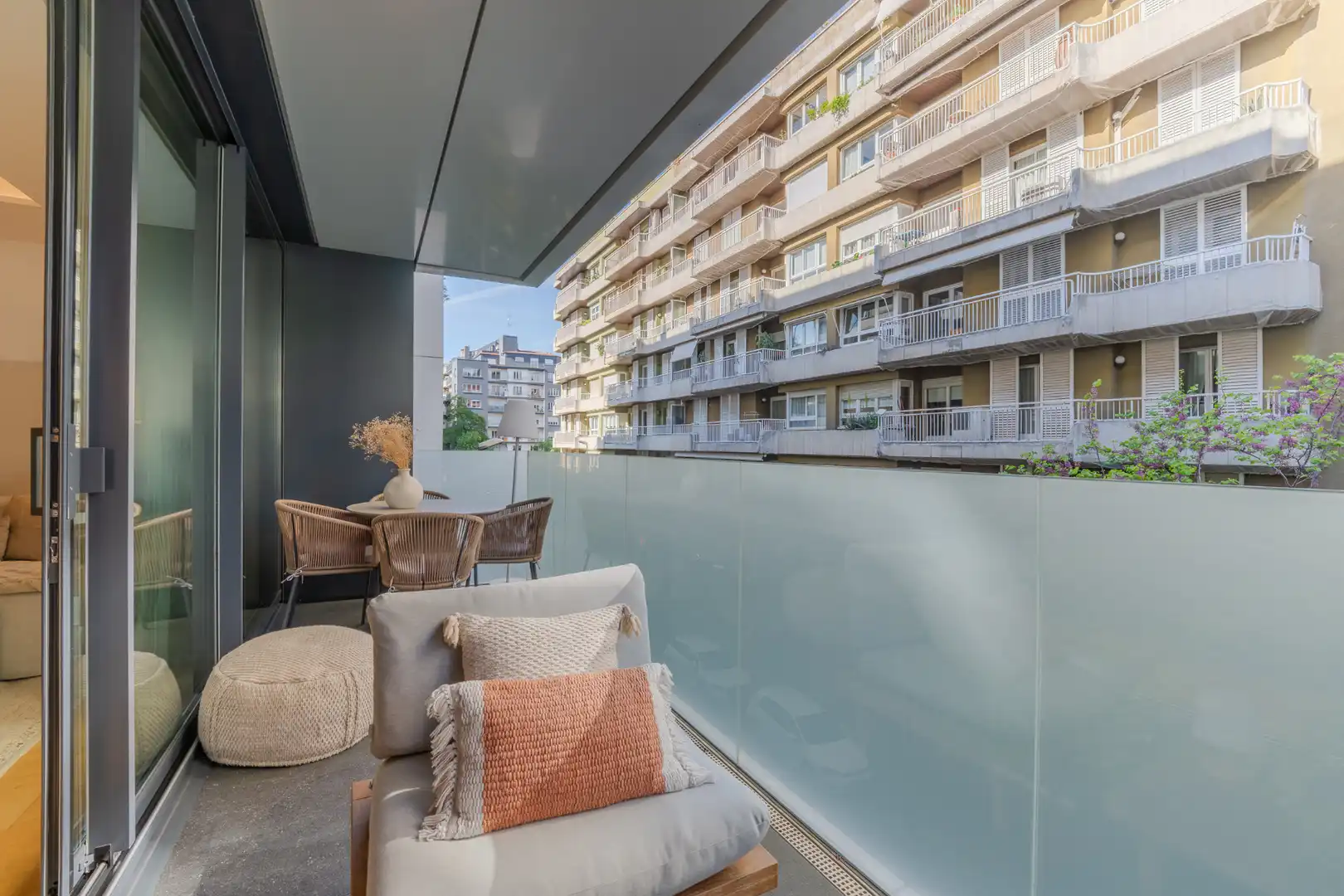 Terrace of Flat for sale in Girona  with Air Conditioner, Heating and Parquet flooring