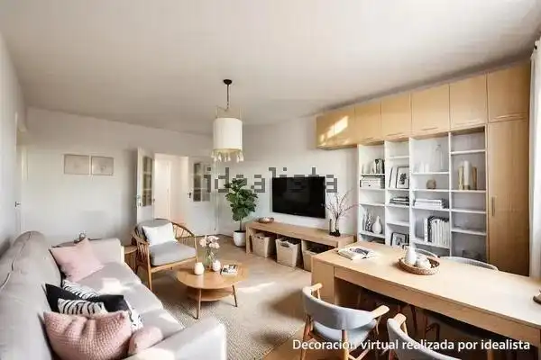 Sala de estar de Piso en venta en Valdemoro con Aire acondicionado, Calefacción y Jardín privado
