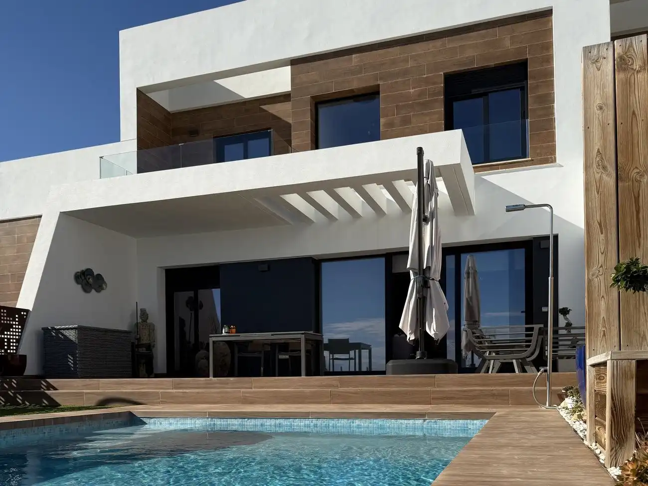Terrassa de Casa adosada en venda en Villajoyosa / La Vila Joiosa amb Calefacció, Jardí privat i Piscina