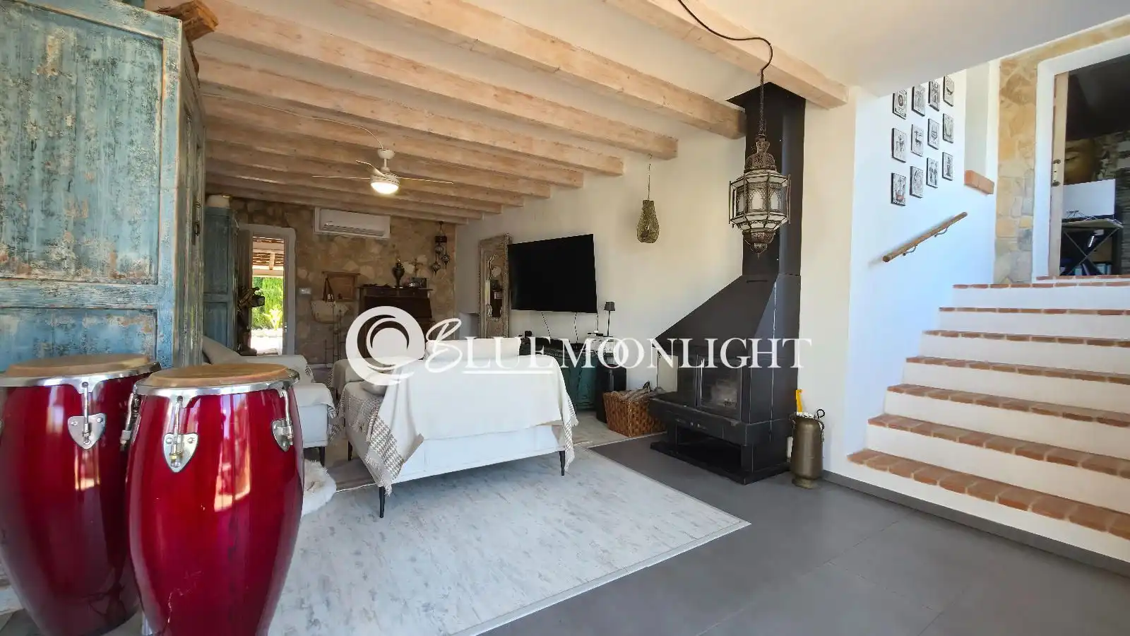 Living room of Houses for sale in Càlig  with Air Conditioner, Heating and Swimming Pool