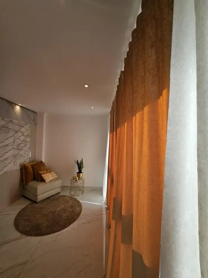 Sala de estar de Finca rústica de alquiler en Estepona con Piscina