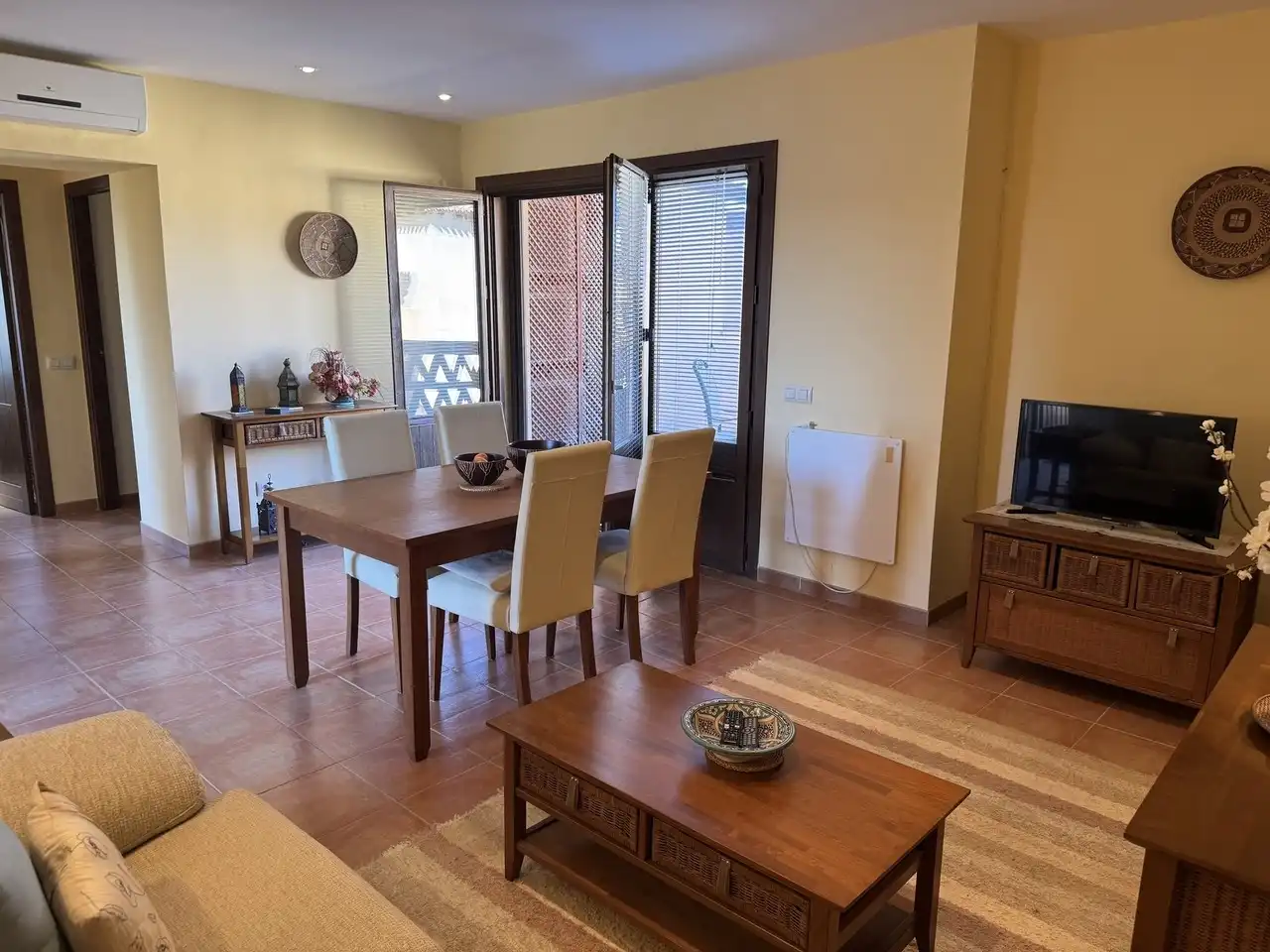 Dining room of Apartments for sale in Vera  with Air Conditioner, Terrace and Swimming Pool
