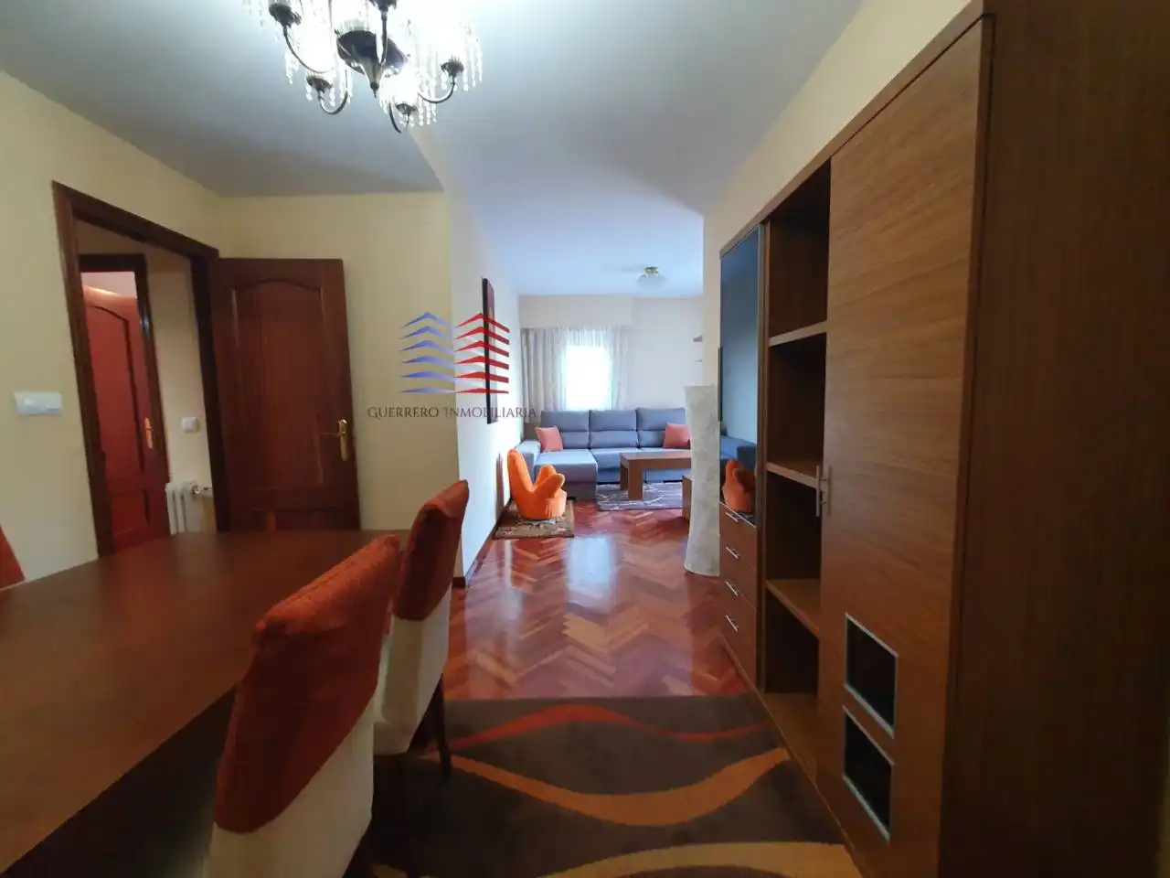 Living room of Flat for rent in Ourense Capital   with Heating, Parquet flooring and Storage room
