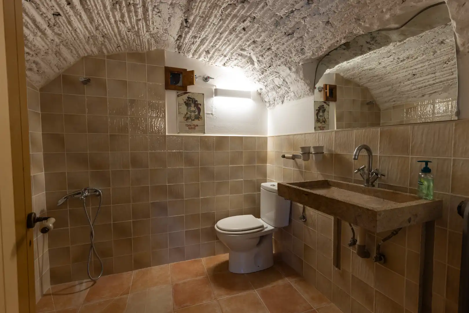 Badezimmer von Country house zum Verkauf in Sant Martí de Llémena mit Klimaanlage, Heizung und Privatgarten