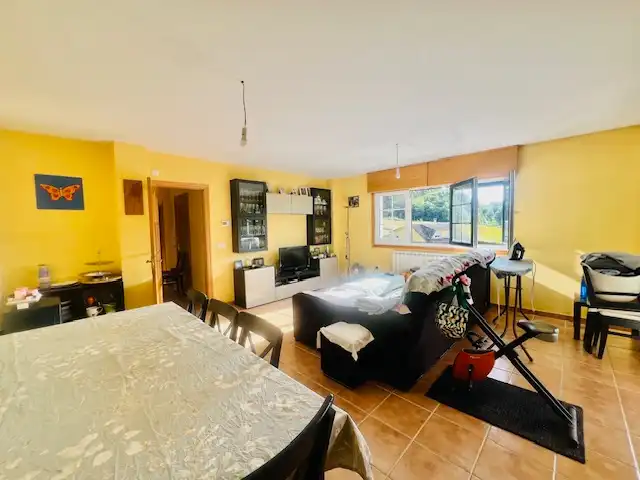 Sala de estar de Casa o chalet en venta en Carral con Calefacción, Jardín privado y Parquet