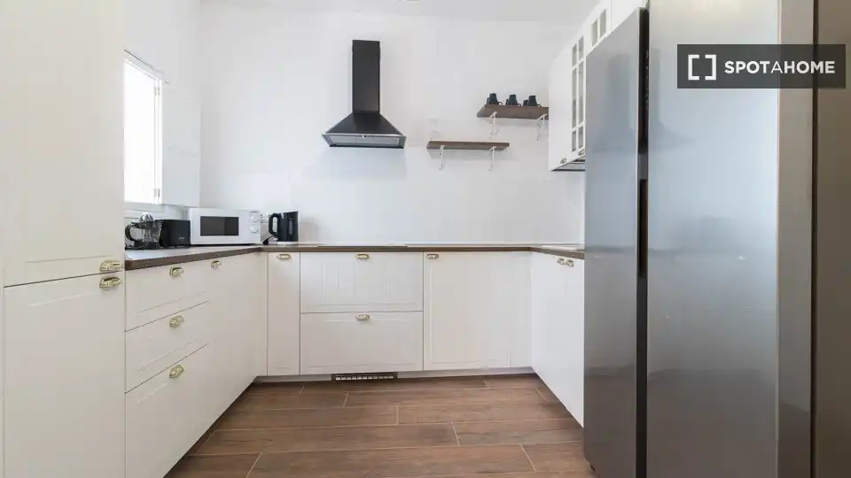 Cocina de Piso para compartir en Las Palmas de Gran Canaria con Aire acondicionado, Terraza y Amueblado