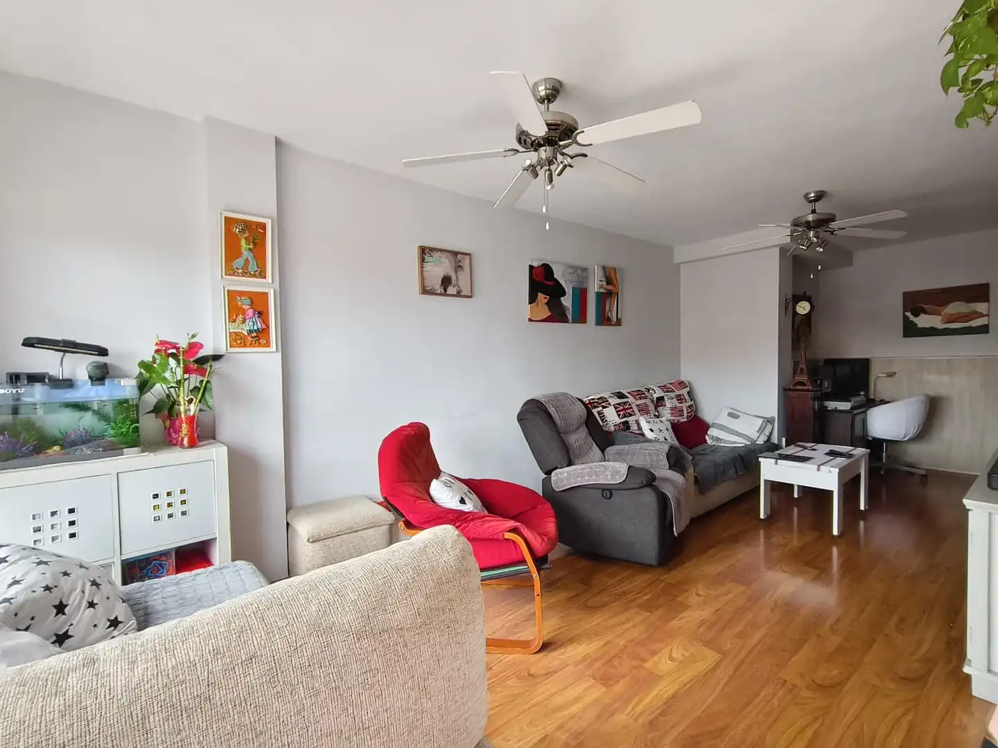 Sala de estar de Piso en venta en Alicante / Alacant con Aire acondicionado, Amueblado y Balcón