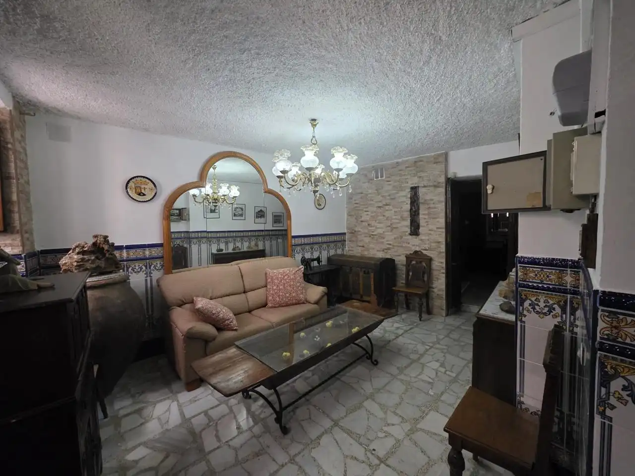 Living room of Houses for sale in Bacares  with Air Conditioner, Private garden and Terrace