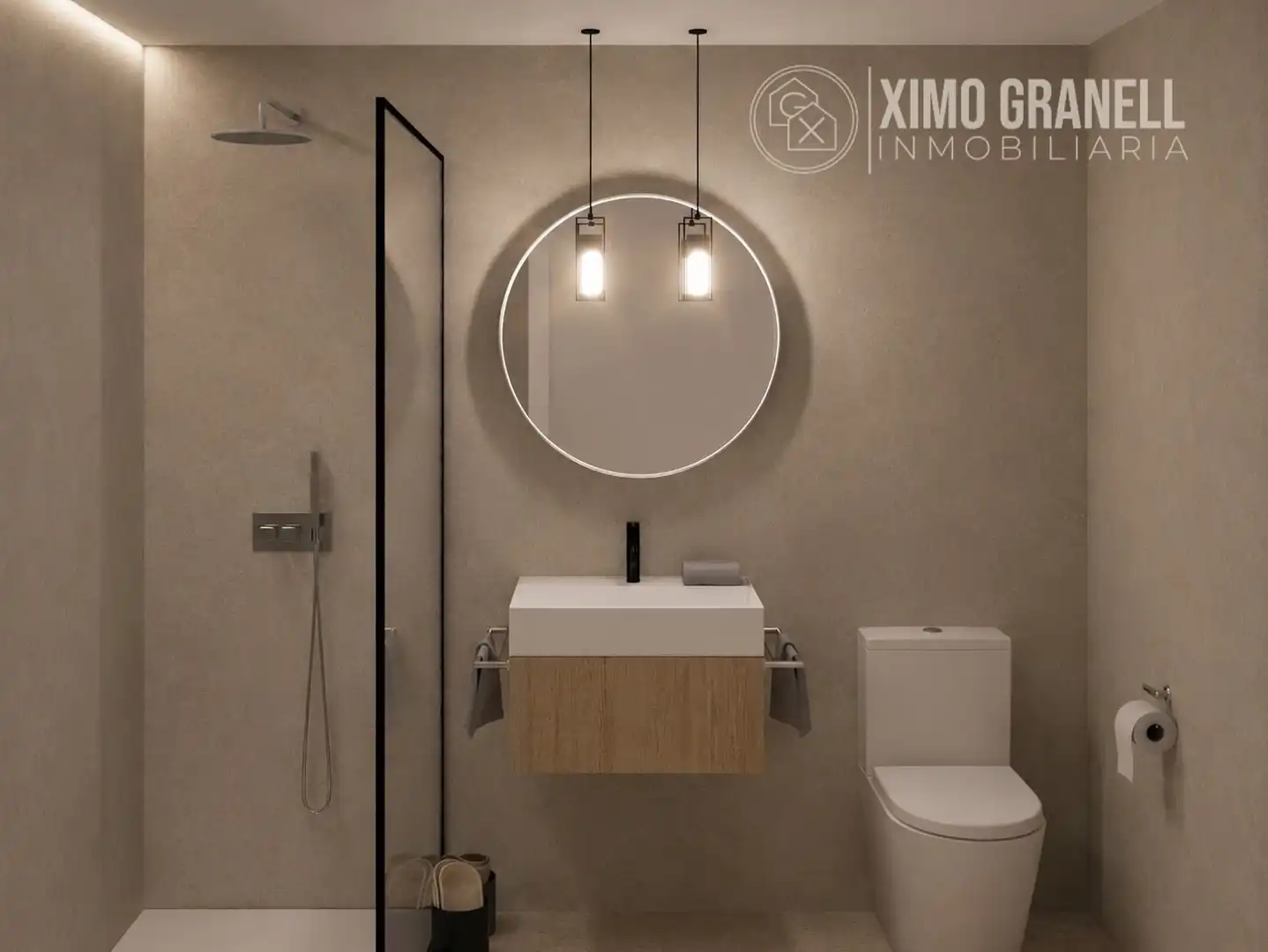 Badezimmer von Wohnung zum Verkauf in La Vall d'Uixó mit Klimaanlage und Heizung