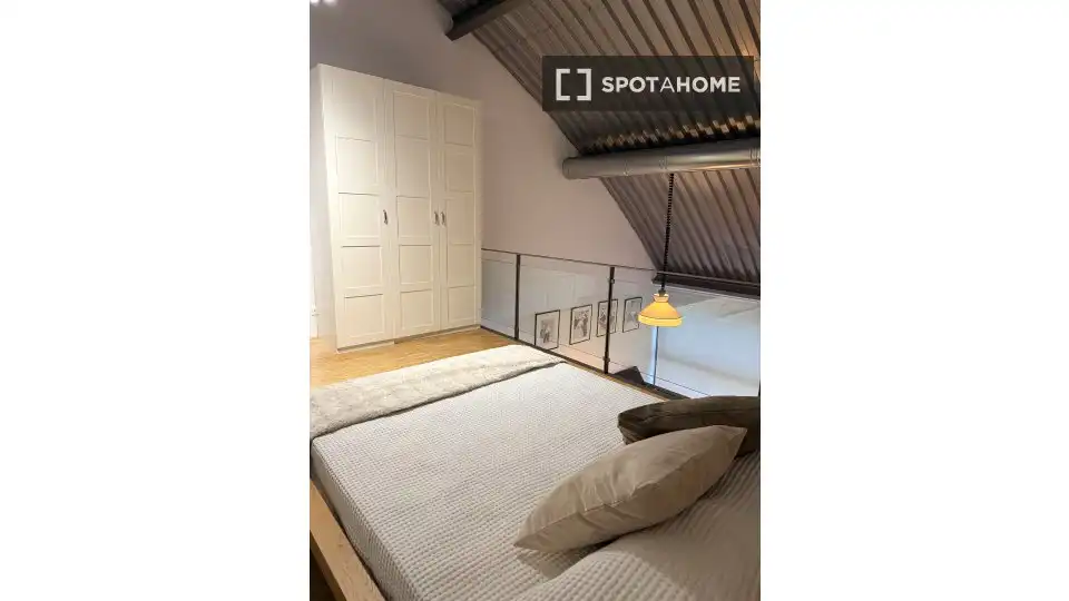 Bedroom of Study for share in Alcalá de Henares  with Air Conditioner, Heating and Terrace