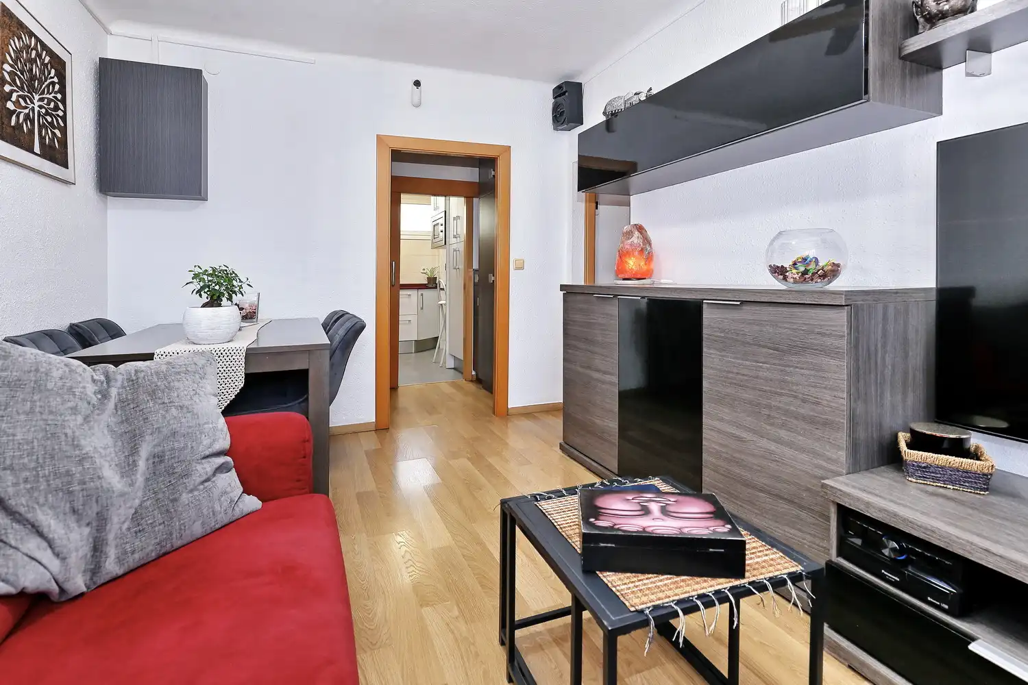 Sala de estar de Piso en venta en Barcelona con Aire acondicionado, Calefacción y Parquet