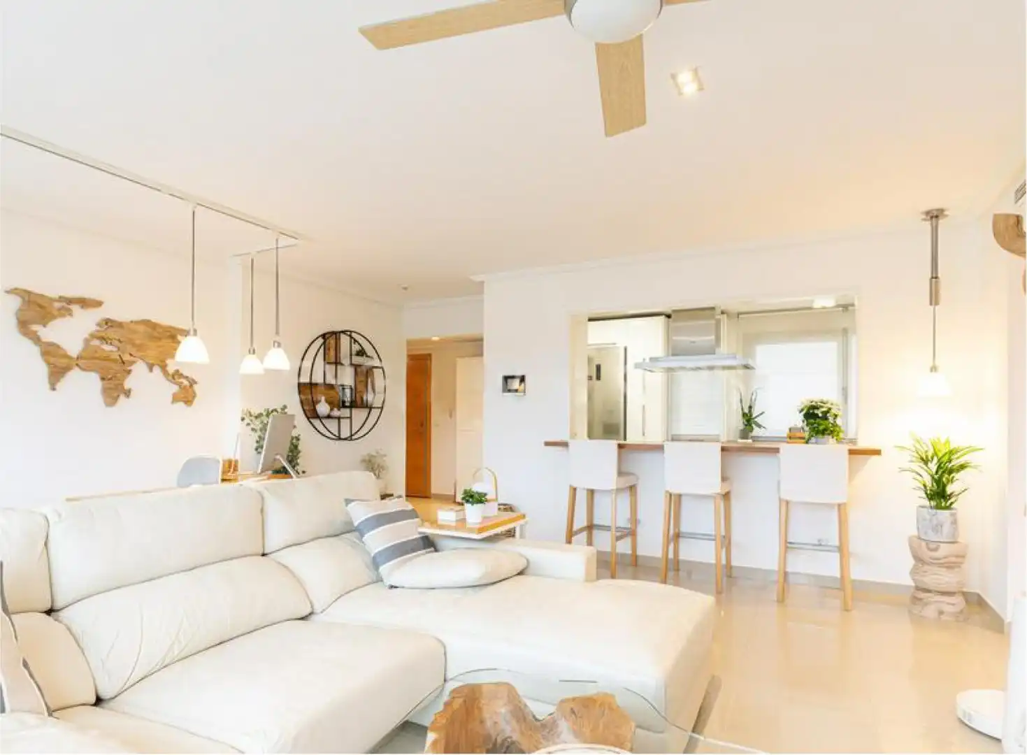 Sala de estar de Piso de alquiler en Majadahonda con Aire acondicionado, Calefacción y Parquet