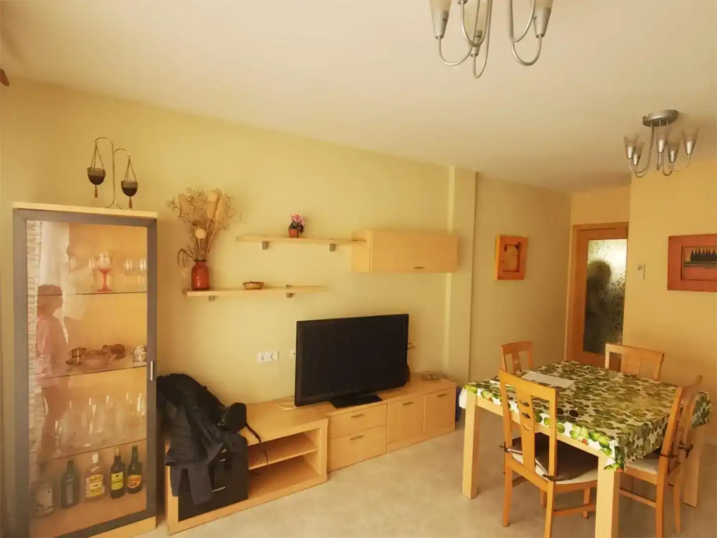 Living room of Duplexes for sale in La Ràpita  with Air Conditioner, Furnished and Balcony