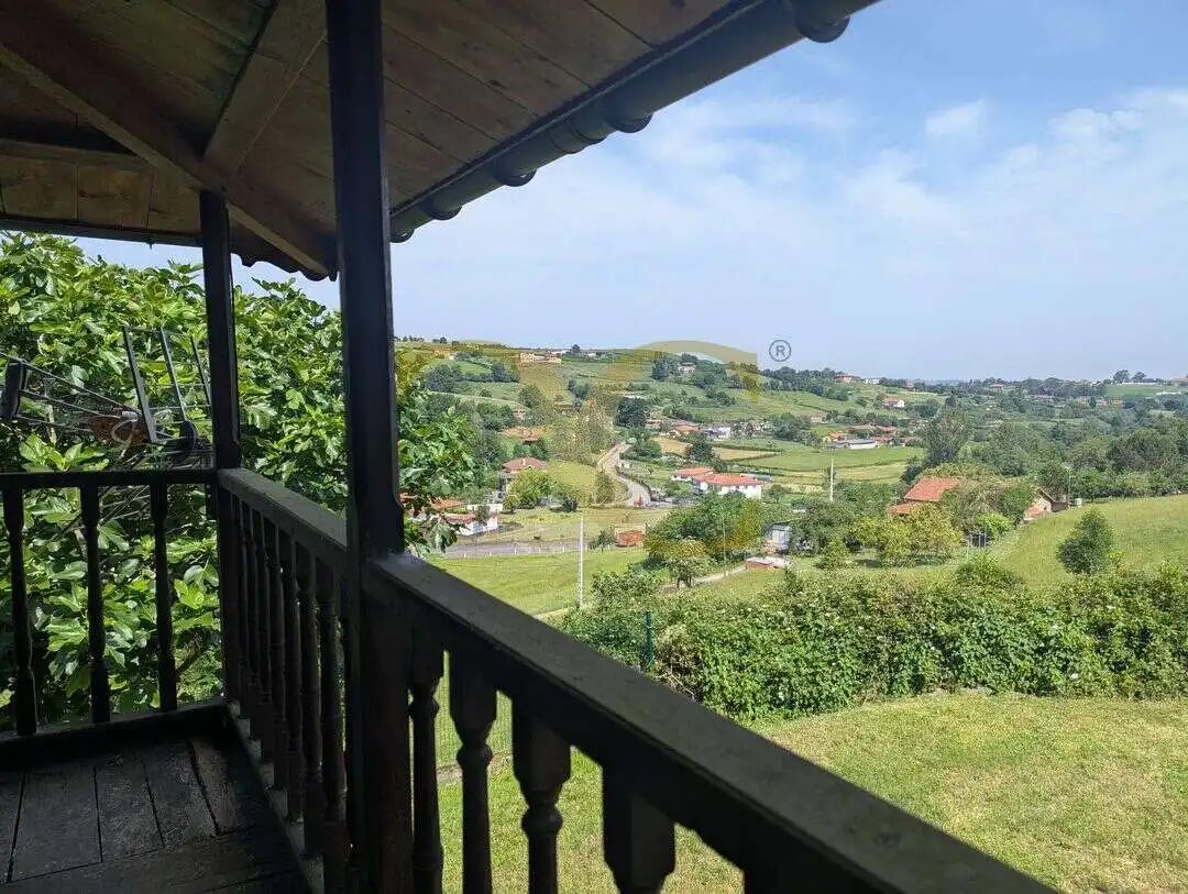 Vista exterior de Casa o chalet en venta en Gijón  con Calefacción, Jardín privado y Balcón