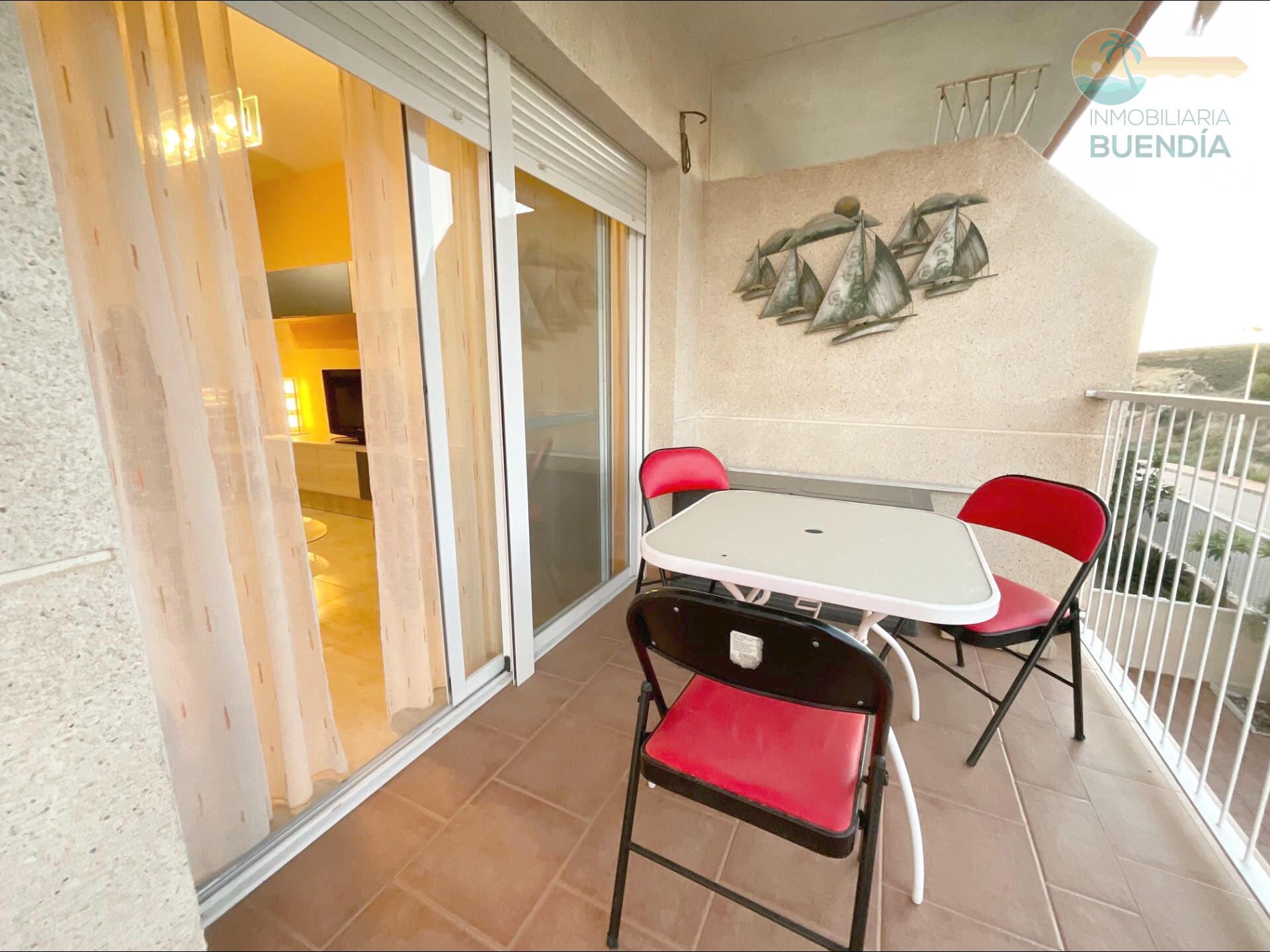 Balcony of Apartment for sale in Mazarrón  with Air Conditioner, Terrace and Community pool