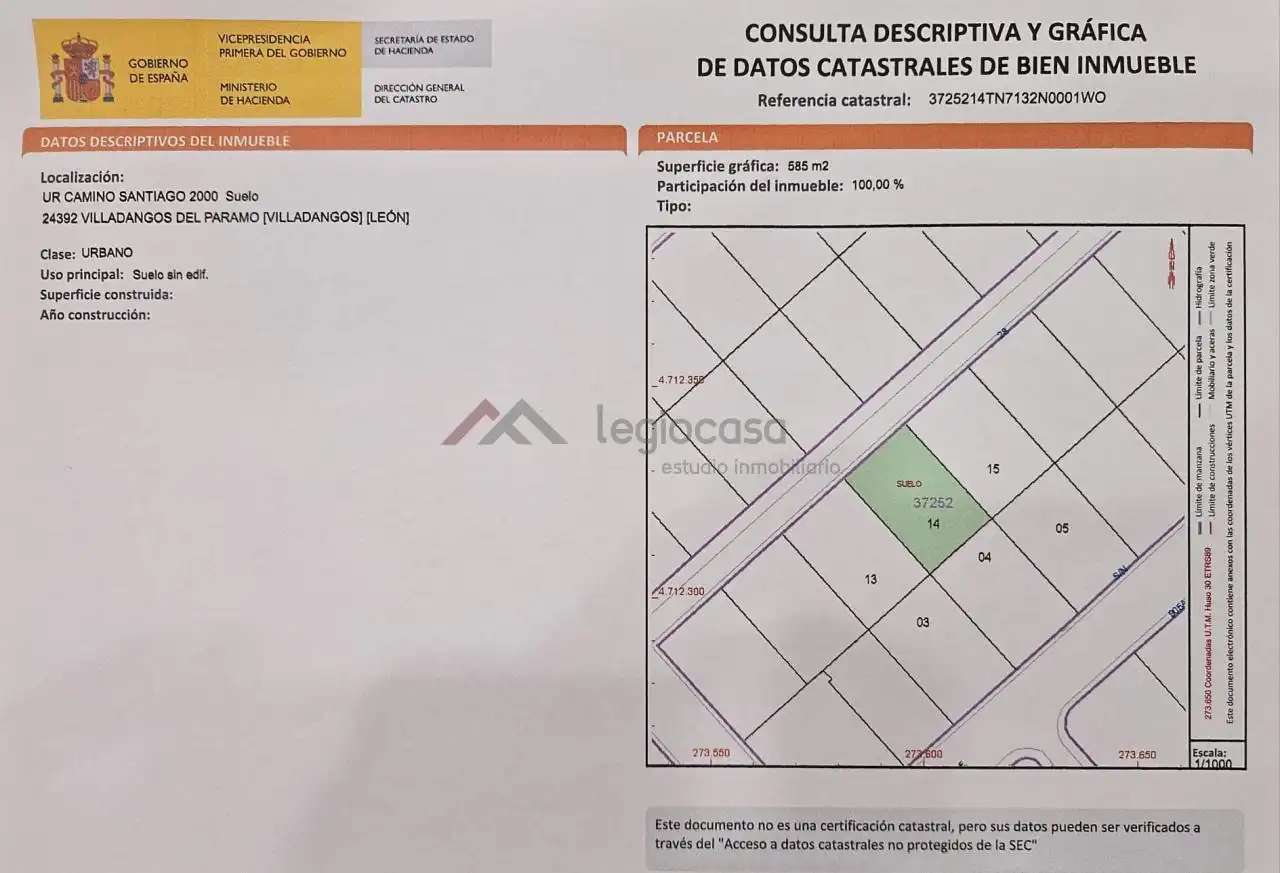 Residencial en venta en Villadangos del Páramo