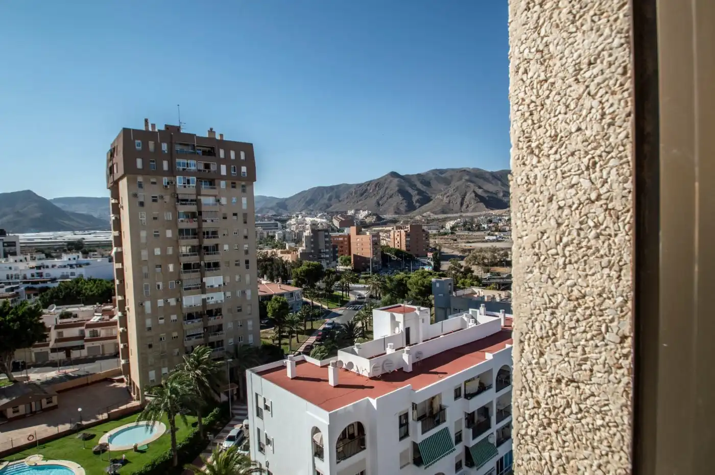 Exterior view of Flat for rent in Roquetas de Mar  with Terrace and Community pool