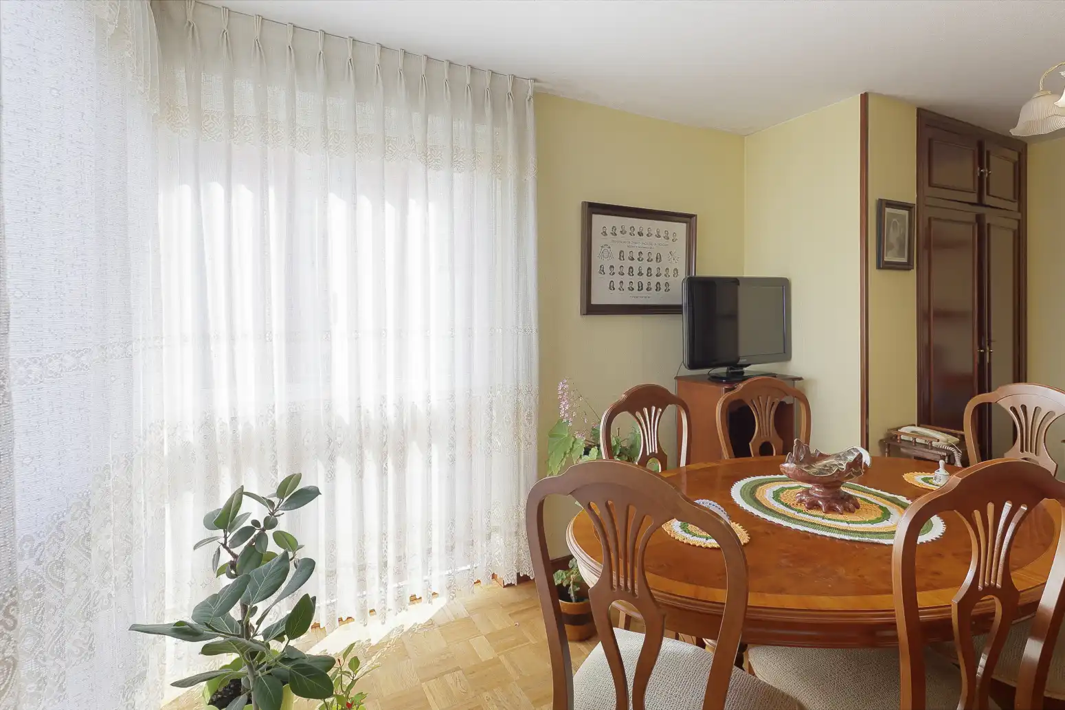 Dining room of Flat for sale in Gijón   with Heating, Parquet flooring and Storage room