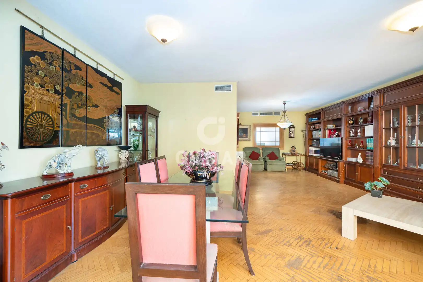 Living room of Detached homes for sale in Madrid  with Heating, Private garden and Swimming Pool