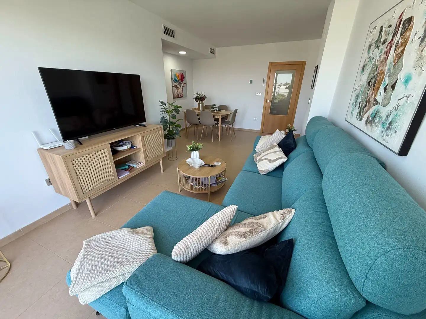 Wohnzimmer von Wohnung zum Verkauf in Dolores mit Klimaanlage, Heizung und Privatgarten