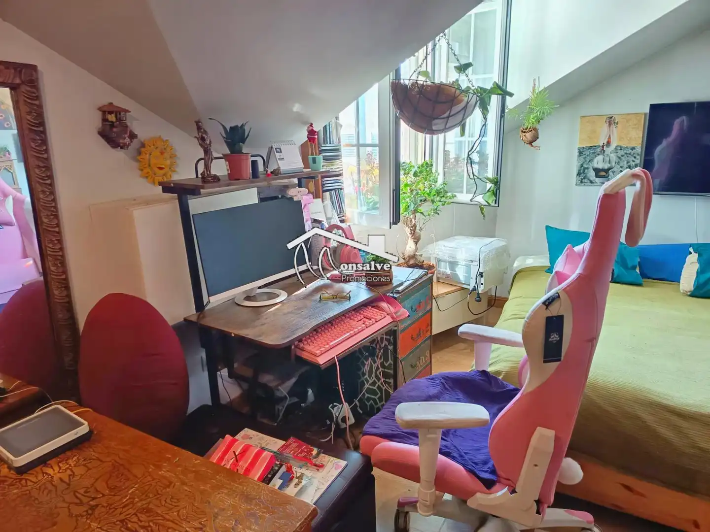 Terraza de Estudio de alquiler con opción a compra en Yeles con Aire acondicionado, Calefacción y Amueblado