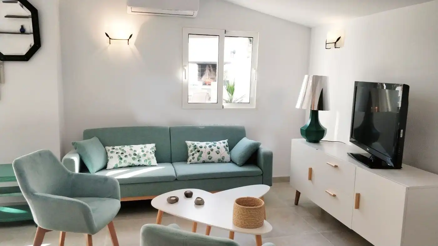 Sala d'estar de Casa o xalet en venda en Dénia amb Aire condicionat, Calefacció i Jardí privat