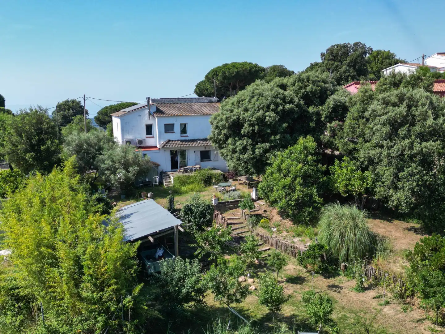 Garden of Houses for sale in Sant Cebrià de Vallalta  with Air Conditioner, Heating and Private garden