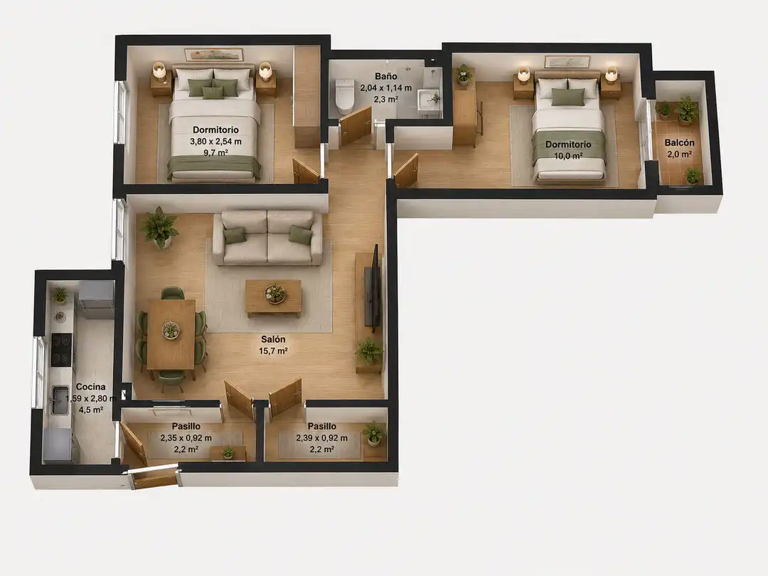 Piso en venta en Coslada con Terraza y Trastero