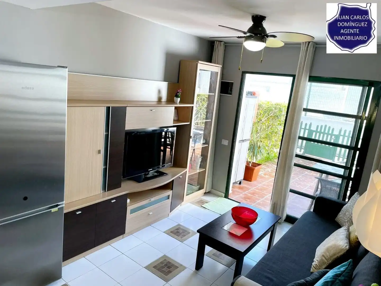 Wohnzimmer von Maisonette zur Miete in San Bartolomé de Tirajana mit Terrasse, Möbliert und Gemeinschaftspool