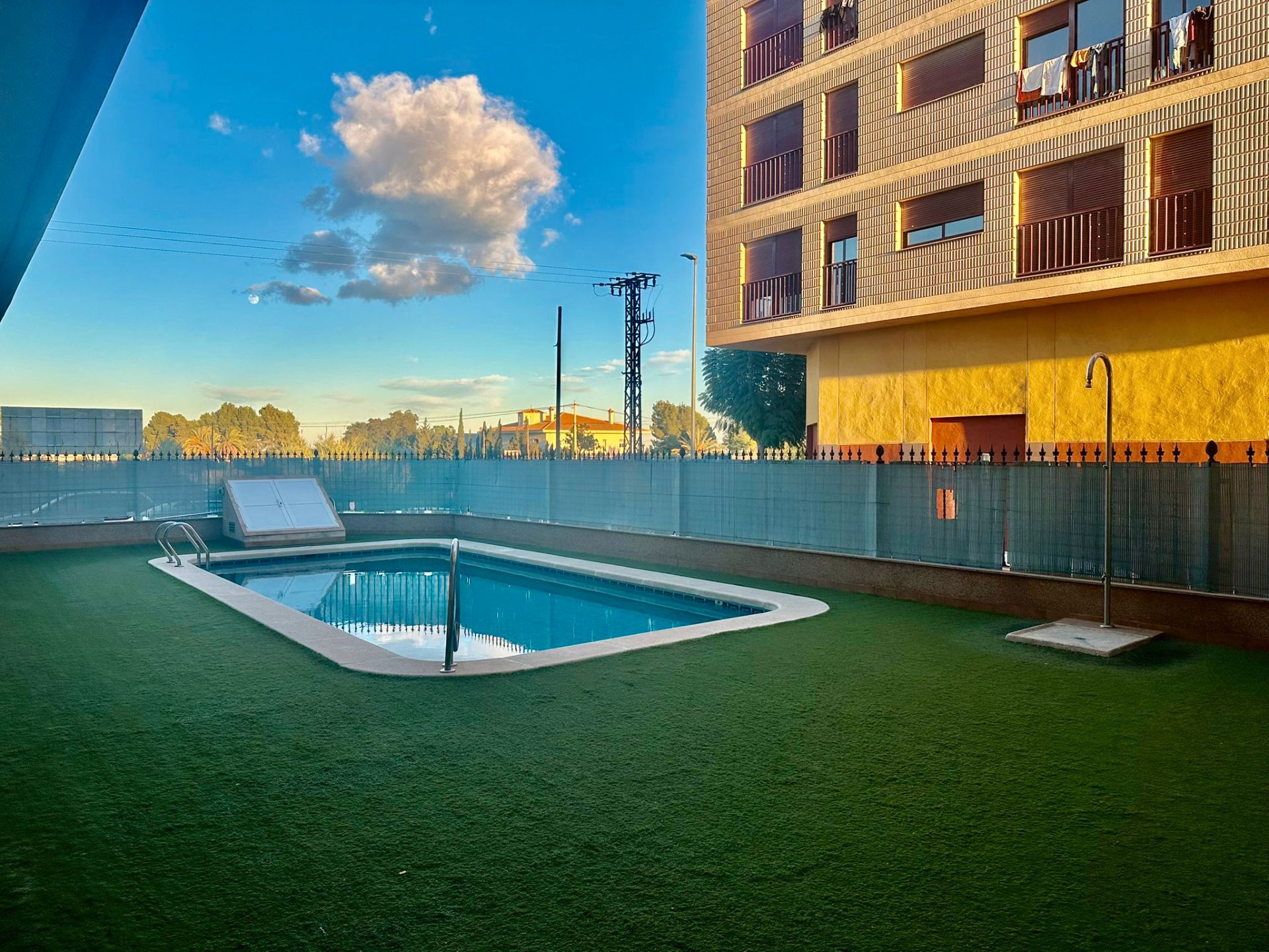 Schwimmbecken von Wohnung miete in Albatera mit Terrasse, Möbliert und Ofen